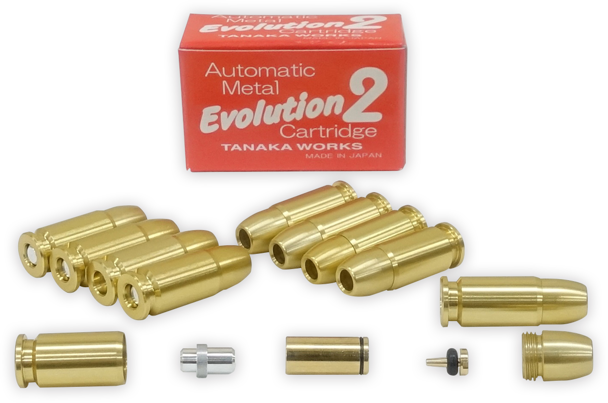 オートマチック・メタル・Evolution2(エボリューション2)カートリッジ 9mm  オートマチックモデルガン共用 10発セット